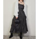 チャコール | 【one after another】バルーンチュールキャミワンピース | NICE CLAUP / OLIVE des OLIVE　OUTLET