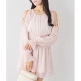 ピンク | 【one after another】肩あきシャーリングチュニック | NICE CLAUP / OLIVE des OLIVE　OUTLET