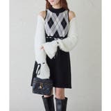 ブラック | 【one after another】アーガイルワンピセット | NICE CLAUP / OLIVE des OLIVE　OUTLET