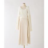 【one after another】肩リボンニットセットワンピース | NICE CLAUP / OLIVE des OLIVE OUTLET | 詳細画像2