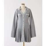 【one after another】襟付き配色ニットミニワンピース | NICE CLAUP / OLIVE des OLIVE OUTLET | 詳細画像16
