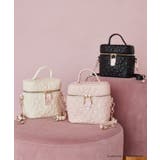 リボンキルティングバニティバッグ | NICE CLAUP / OLIVE des OLIVE OUTLET | 詳細画像1