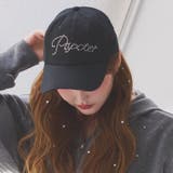 ブラック | 【one after another】ビジューロゴキャップ | NICE CLAUP / OLIVE des OLIVE　OUTLET