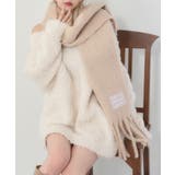 ベージュ | 【one after another】ブークレーマフラー | NICE CLAUP / OLIVE des OLIVE　OUTLET