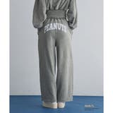 カーキ | スヌーピー刺繍入りスウェットパンツ | NICE CLAUP / OLIVE des OLIVE OUTLET