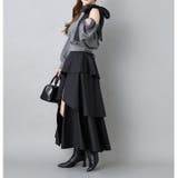 【one after another】スリットティアードロングスカート | NICE CLAUP / OLIVE des OLIVE OUTLET | 詳細画像26