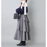 【one after another】スリットティアードロングスカート | NICE CLAUP / OLIVE des OLIVE OUTLET | 詳細画像11