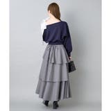 【one after another】スリットティアードロングスカート | NICE CLAUP / OLIVE des OLIVE OUTLET | 詳細画像12