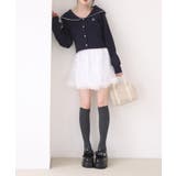 【one after another】チュールティアードミ二スカート | NICE CLAUP / OLIVE des OLIVE　OUTLET | 詳細画像4 