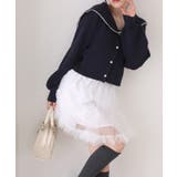 【one after another】チュールティアードミ二スカート | NICE CLAUP / OLIVE des OLIVE　OUTLET | 詳細画像6 