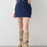 【one after another】ウエスト折り返しデニムミニスカート | NICE CLAUP / OLIVE des OLIVE　OUTLET | 詳細画像15 
