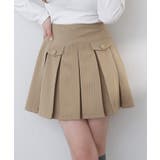 ベージュ | 【one after another】ボックスプリーツミニ | NICE CLAUP / OLIVE des OLIVE OUTLET