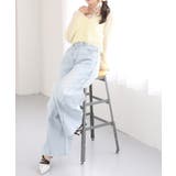 【one after another】レースワイドデニム | NICE CLAUP / OLIVE des OLIVE　OUTLET | 詳細画像7 
