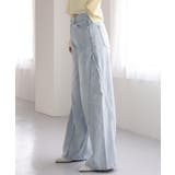 【one after another】レースワイドデニム | NICE CLAUP / OLIVE des OLIVE　OUTLET | 詳細画像3 