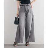 グレー | 【one after another】レースワイドデニム | NICE CLAUP / OLIVE des OLIVE　OUTLET