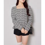 柄1 | 【one after another】ペプラムトップス | NICE CLAUP / OLIVE des OLIVE　OUTLET