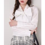 アイボリー | 【one after another】【リボン取り外し可能】フロントギャザーボウ… | NICE CLAUP / OLIVE des OLIVE　OUTLET