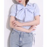 【one after another】半袖ボウタイブラウス | NICE CLAUP / OLIVE des OLIVE　OUTLET | 詳細画像1 
