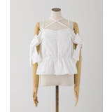 【one after another】サイドリボンオフショルブラウス | NICE CLAUP / OLIVE des OLIVE OUTLET | 詳細画像2