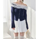 【one after another】チュールフリルオフショルニット | NICE CLAUP / OLIVE des OLIVE　OUTLET | 詳細画像35 