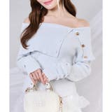 サックス | 【one after another】オフショルニット | NICE CLAUP / OLIVE des OLIVE　OUTLET