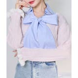 ピンク | 【one after another】配色カーディガン | NICE CLAUP / OLIVE des OLIVE　OUTLET