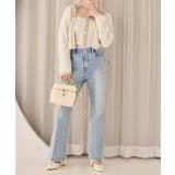 【one after another】【セットアップ可能】肩リボン配色ビスチェ | NICE CLAUP / OLIVE des OLIVE　OUTLET | 詳細画像3 