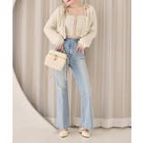 【one after another】【セットアップ可能】肩リボン配色ビスチェ | NICE CLAUP / OLIVE des OLIVE　OUTLET | 詳細画像5 