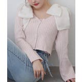 ピンク | 【one after another】キラキラボタンアイレットカーデ | NICE CLAUP / OLIVE des OLIVE OUTLET