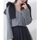 グレー | 【one after another】キラキラボタンアイレットカーデ | NICE CLAUP / OLIVE des OLIVE　OUTLET