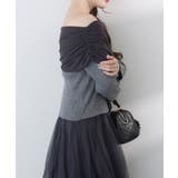【one after another】異素材ドッキングオフショルニット | NICE CLAUP / OLIVE des OLIVE　OUTLET | 詳細画像14 