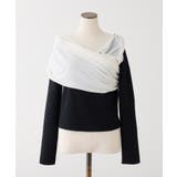 【one after another】異素材ドッキングオフショルニット | NICE CLAUP / OLIVE des OLIVE　OUTLET | 詳細画像22 