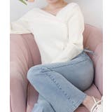 オフ | 【one after another】異素材ドッキングオフショルニット | NICE CLAUP / OLIVE des OLIVE　OUTLET