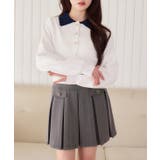 【one after another】配色襟付きニット | NICE CLAUP / OLIVE des OLIVE　OUTLET | 詳細画像9 