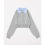 【one after another】配色襟付きニット | NICE CLAUP / OLIVE des OLIVE　OUTLET | 詳細画像16 