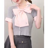 グレー | 【one after another】ビッグリボンドッキングニット | NICE CLAUP / OLIVE des OLIVE OUTLET