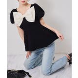【one after another】肩リボンニット | NICE CLAUP / OLIVE des OLIVE OUTLET | 詳細画像12
