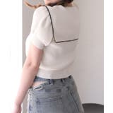 【one after another】セーラー半袖ニット | NICE CLAUP / OLIVE des OLIVE　OUTLET | 詳細画像4 