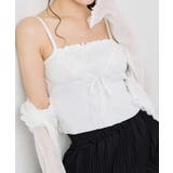 【one after another】レース付きシアーニットビスチェ | NICE CLAUP / OLIVE des OLIVE OUTLET | 詳細画像5