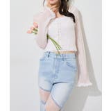 【one after another】レース付きシアーニットビスチェ | NICE CLAUP / OLIVE des OLIVE OUTLET | 詳細画像16