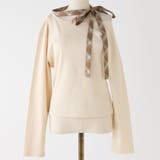 【one after another】リボンタイ ワンショルカットトップス | NICE CLAUP / OLIVE des OLIVE　OUTLET | 詳細画像2 