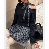 【one after another】リボンタイ ワンショルカットトップス | NICE CLAUP / OLIVE des OLIVE　OUTLET | 詳細画像1 