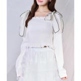 オフ | 【one after another】肩リボンシャーリングトップス | NICE CLAUP / OLIVE des OLIVE　OUTLET