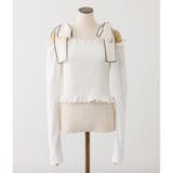 【one after another】肩リボンシャーリングトップス | NICE CLAUP / OLIVE des OLIVE　OUTLET | 詳細画像20 