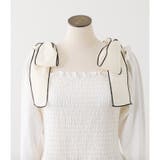 【one after another】肩リボンシャーリングトップス | NICE CLAUP / OLIVE des OLIVE　OUTLET | 詳細画像23 
