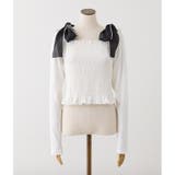 【one after another】肩リボンシャーリングトップス | NICE CLAUP / OLIVE des OLIVE　OUTLET | 詳細画像13 