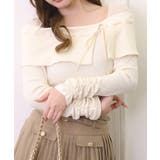アイボリー | 【one after another】配色オフショルトップス | NICE CLAUP / OLIVE des OLIVE　OUTLET