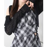 ブラック | 【one after another】ロゴプレート付きフーディーボレロ | NICE CLAUP / OLIVE des OLIVE　OUTLET