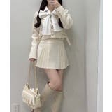 【one after another】サイドベルトツイードショートジャケット | NICE CLAUP / OLIVE des OLIVE　OUTLET | 詳細画像8 