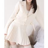 【one after another】サイドベルトツイードショートジャケット | NICE CLAUP / OLIVE des OLIVE　OUTLET | 詳細画像3 